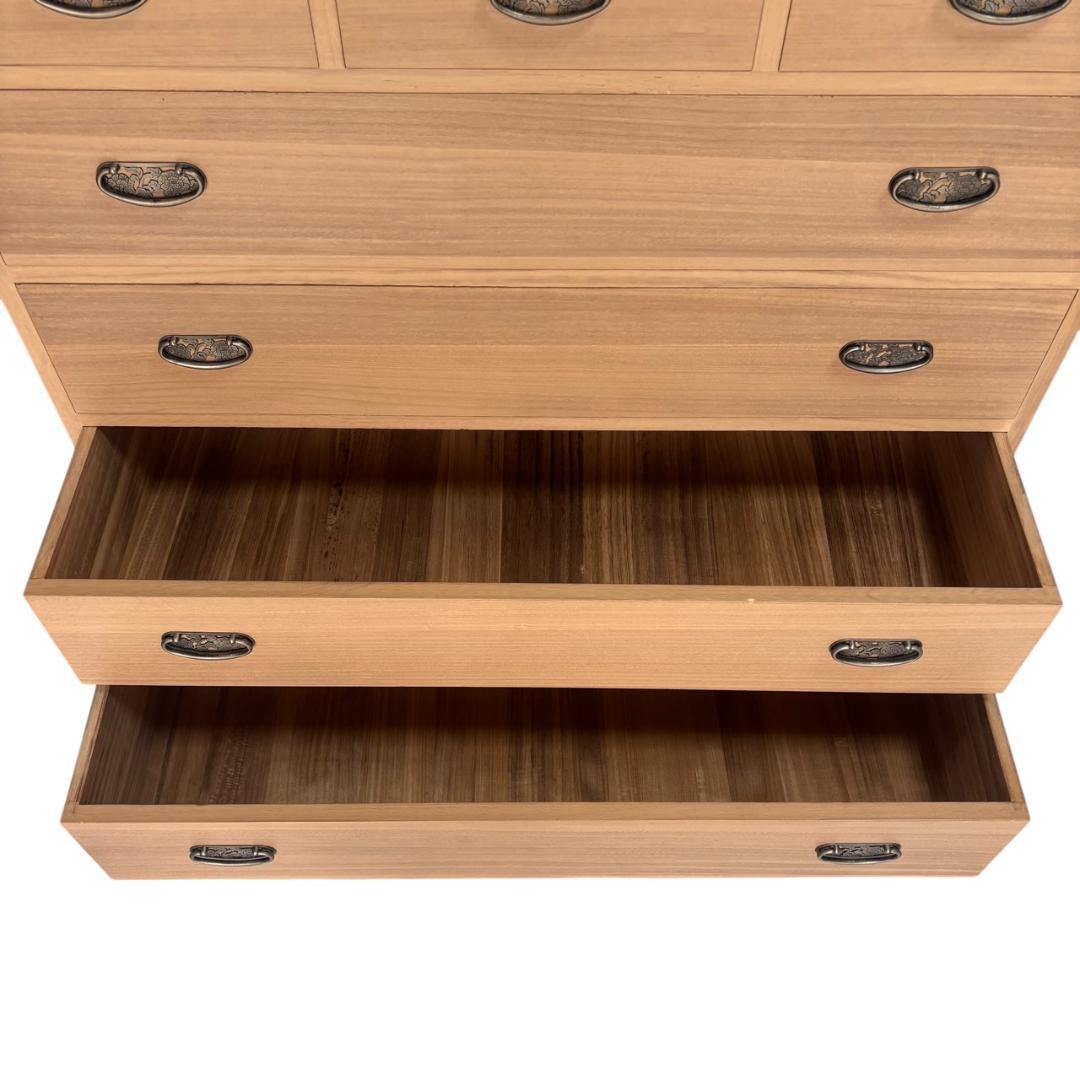 高級　加茂箪笥　桐タンス　5段