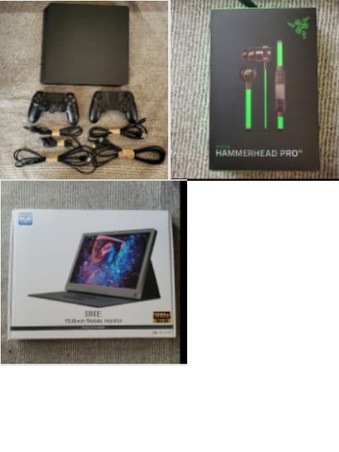 PS４本体　モニター　Razer製イヤホン