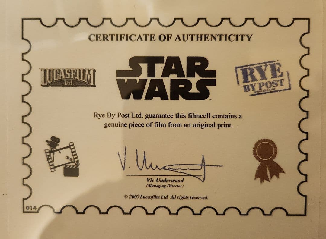 スターウォーズフィルムセル[ダースベイダー]