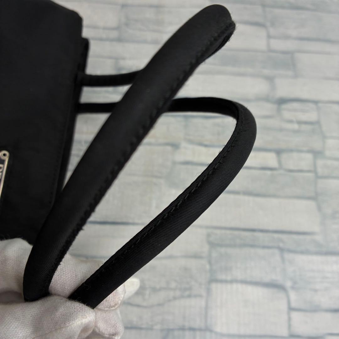 美品　155 PRADA プラダ　ハンドバッグ　トートバッグ　ブラック　qj4