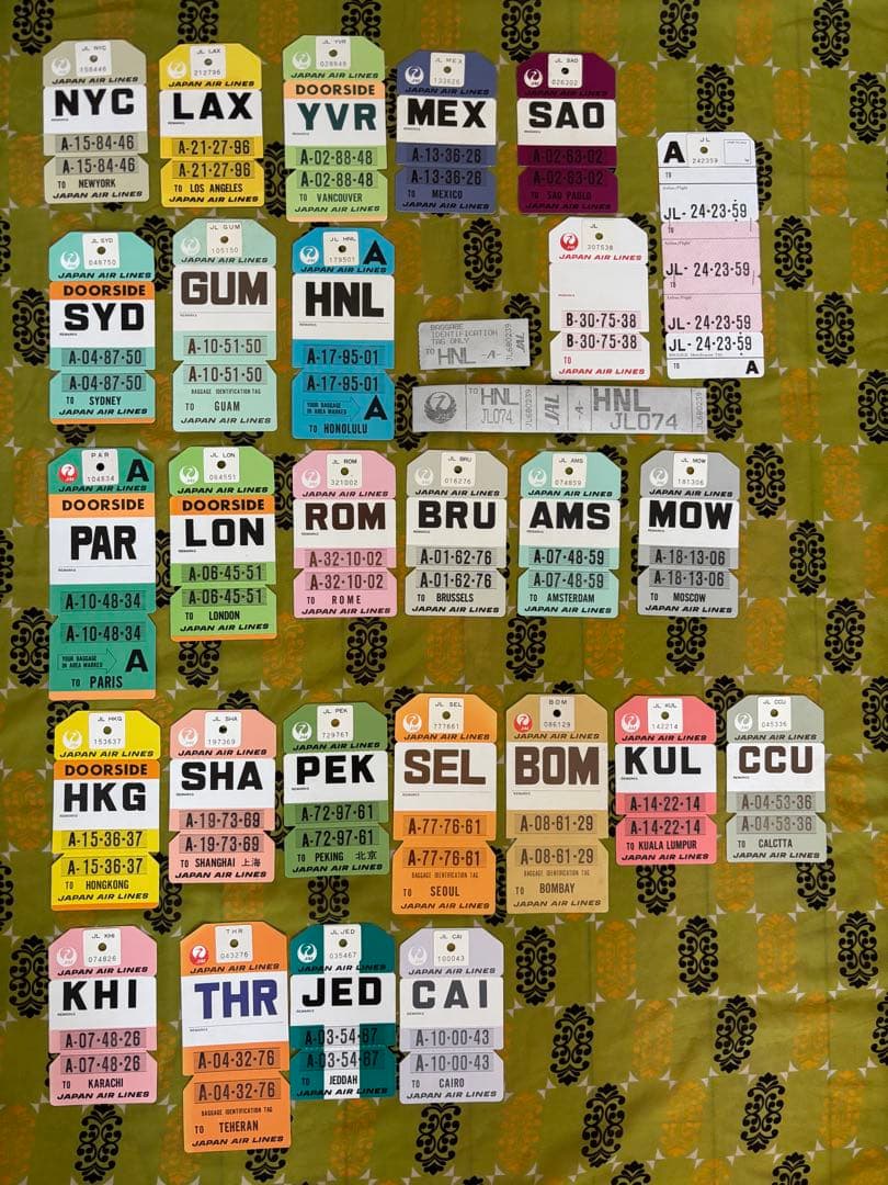 7日のみ限定価格早い者勝JALチェックドバゲージ用タグコレクション放出