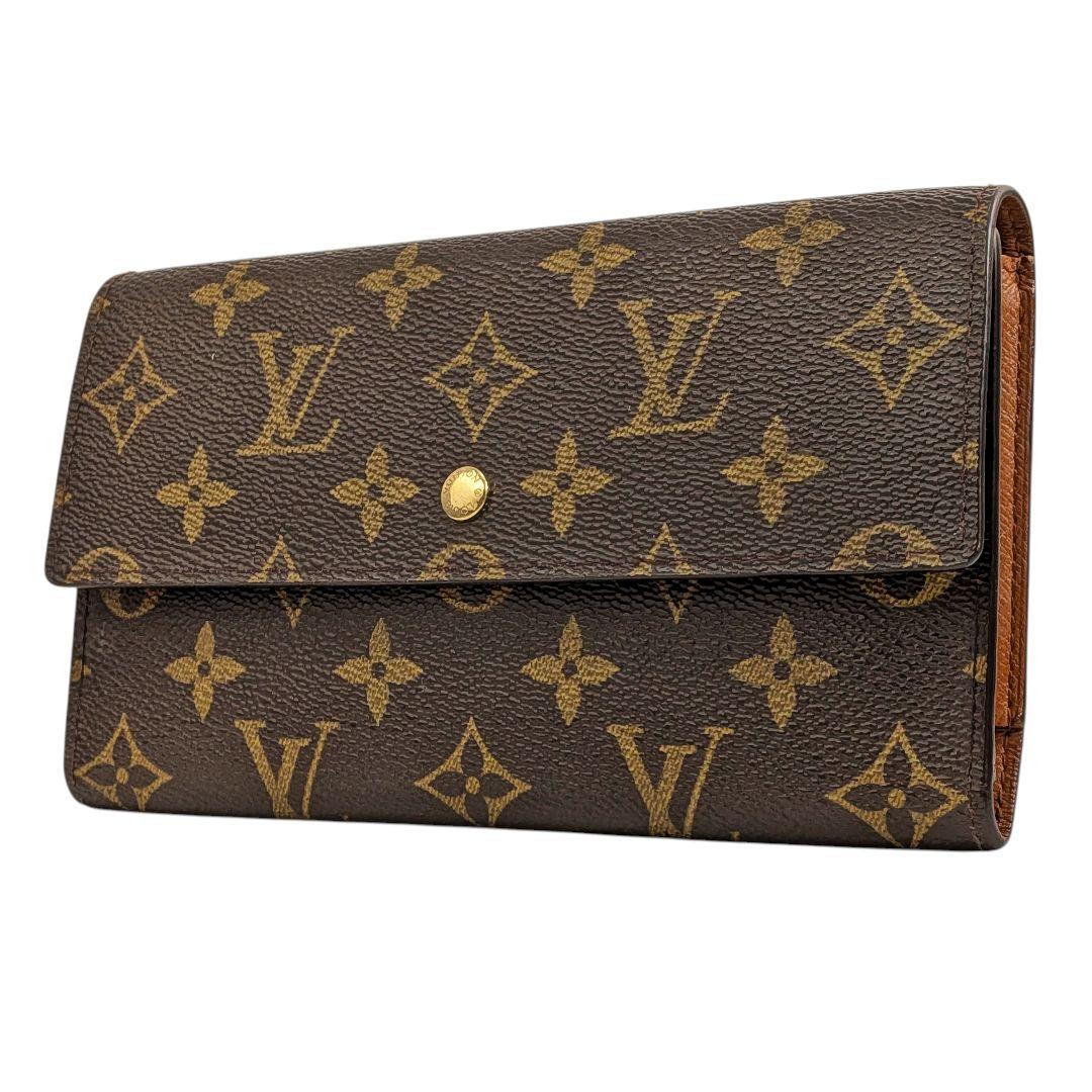 外観美 ルイヴィトン モノグラム ポルトトレゾール インターナショナル 974