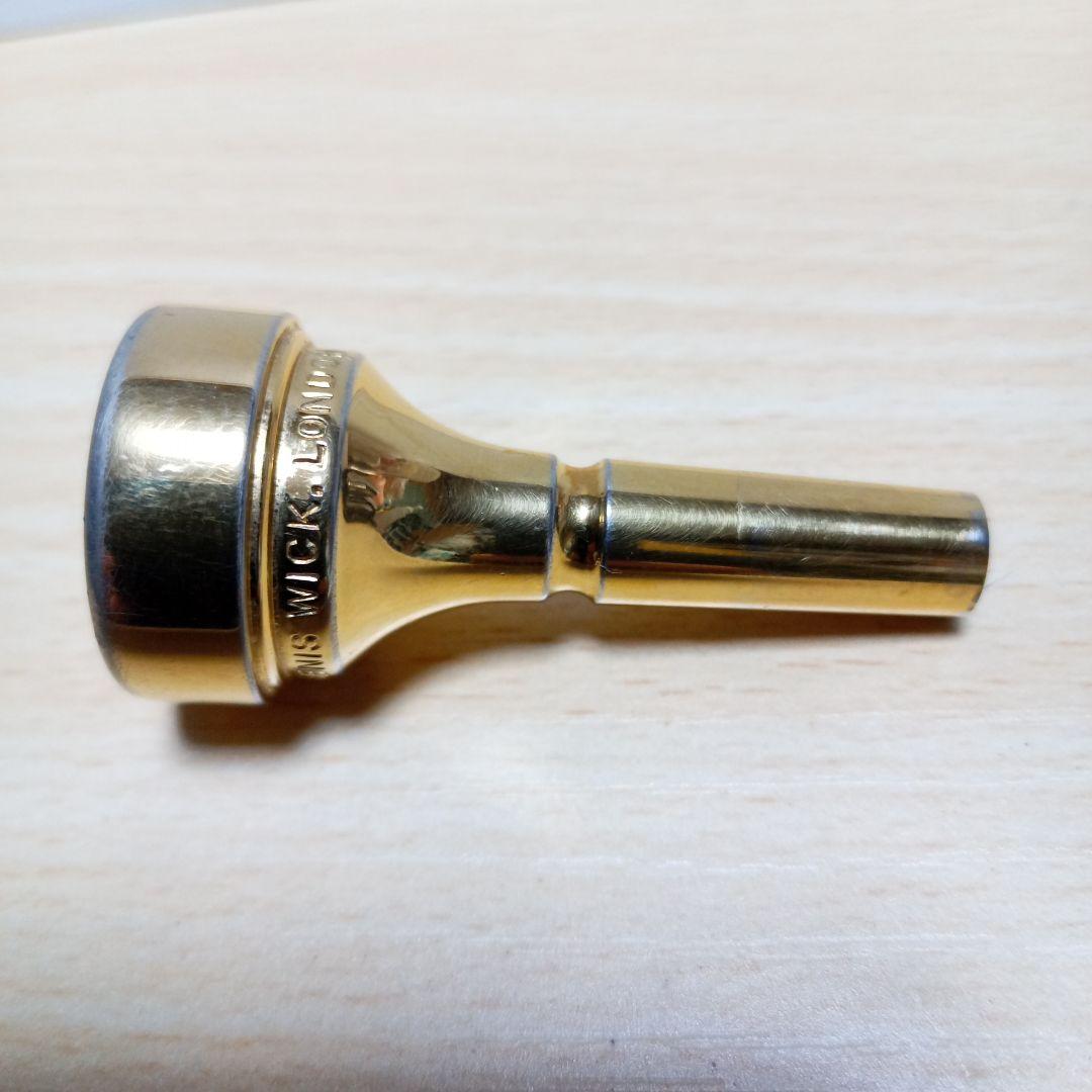 デニスウィック ショートコルネットマウスピース 2B 金メッキ