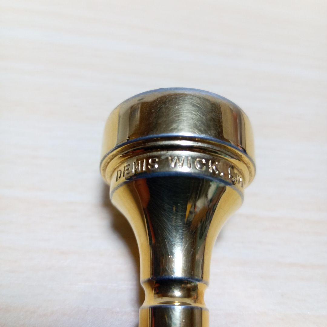 デニスウィック ショートコルネットマウスピース 2B 金メッキ