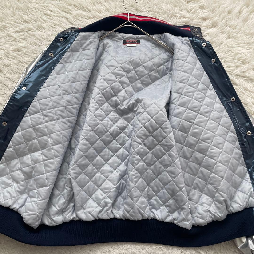 ZETT ハイネック　ナイロン　ジャケット　大きいサイズ　グランドコート　光沢