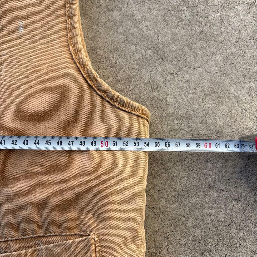 最初期 70's Carhartt ダッグ 裏ボア ベスト 鬼フェード