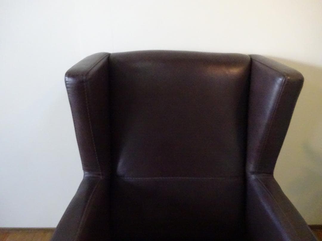 beaute　ヴィンテージ　レザーワールド　総革　ハイバック　1Pソファ