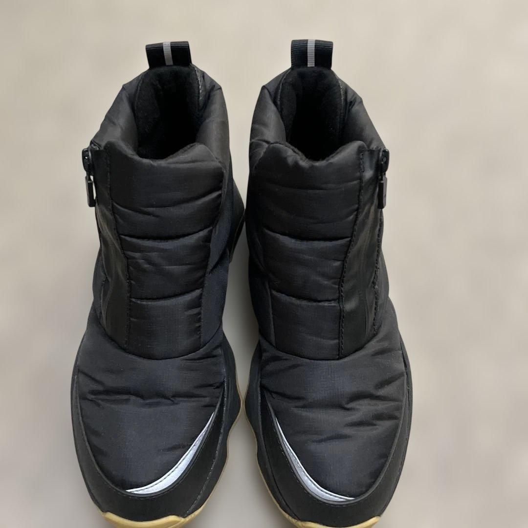 防水ジッパーブーツ ブラック