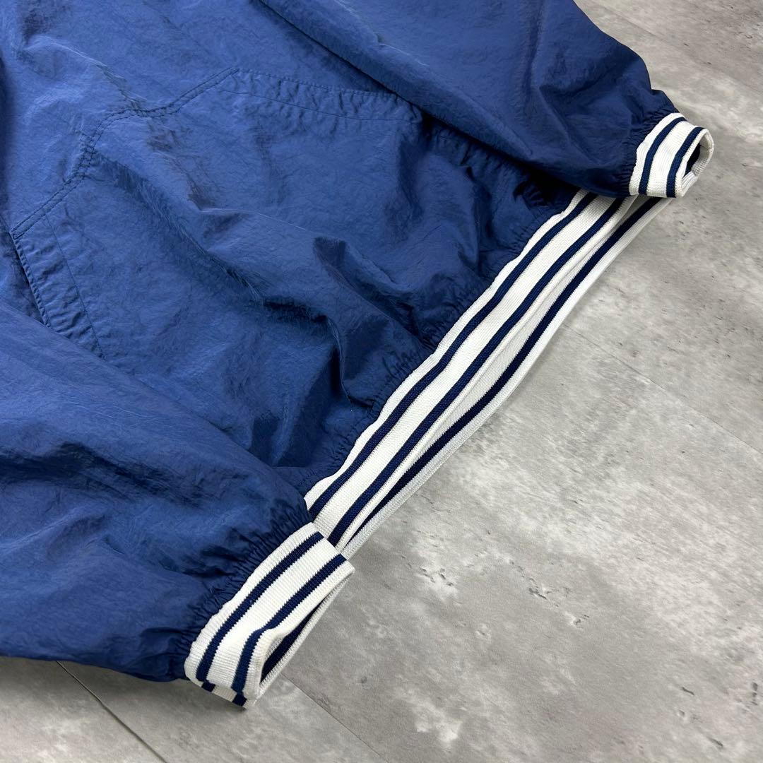 ナイキ 刺繍ロゴ 90s ナイロンジャケットプルオーバー ネイビー M 6057