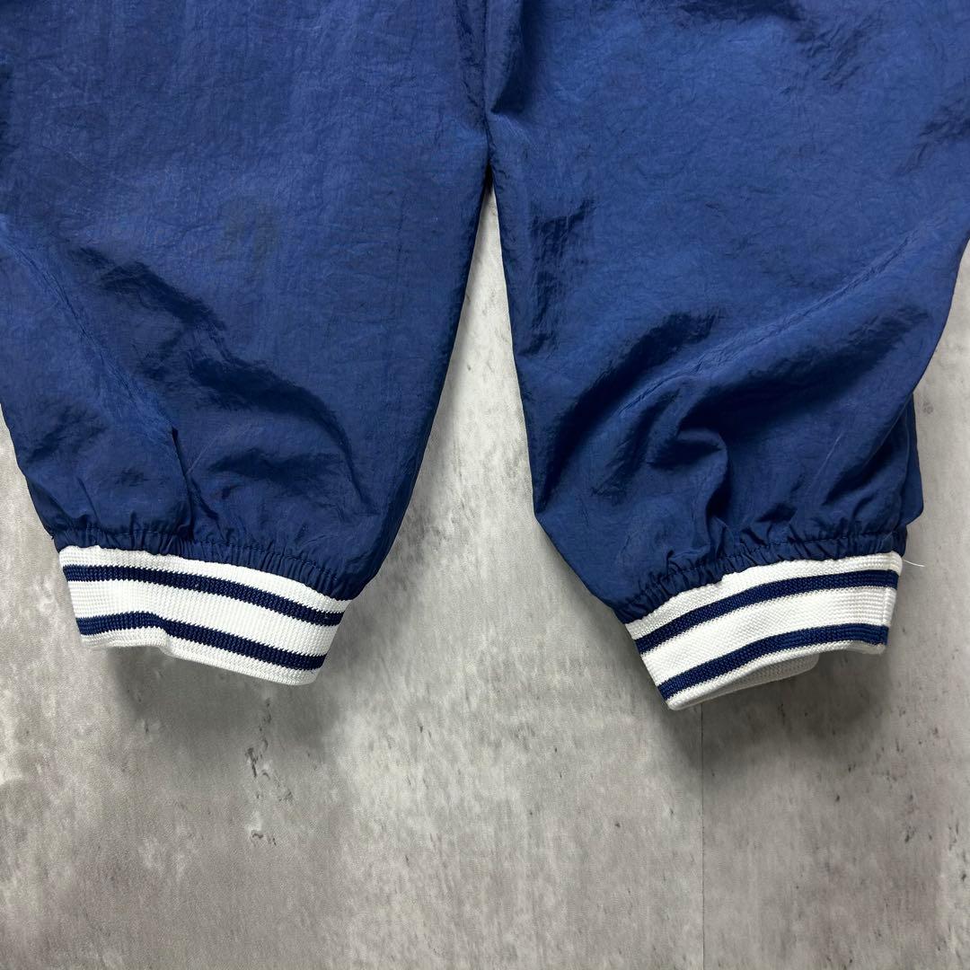 ナイキ 刺繍ロゴ 90s ナイロンジャケットプルオーバー ネイビー M 6057