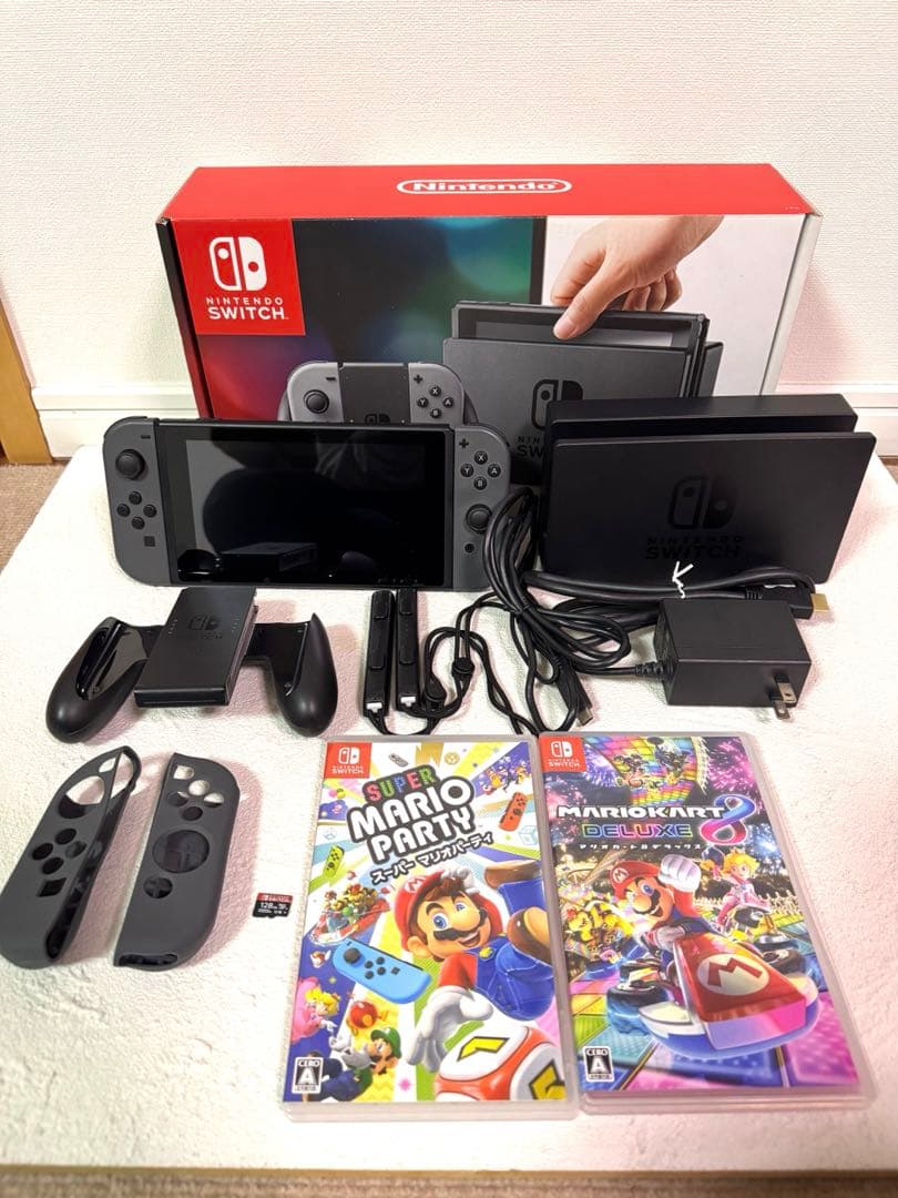 Nintendo Switch本体＋コントローラー セット　ソフト&SDカード付