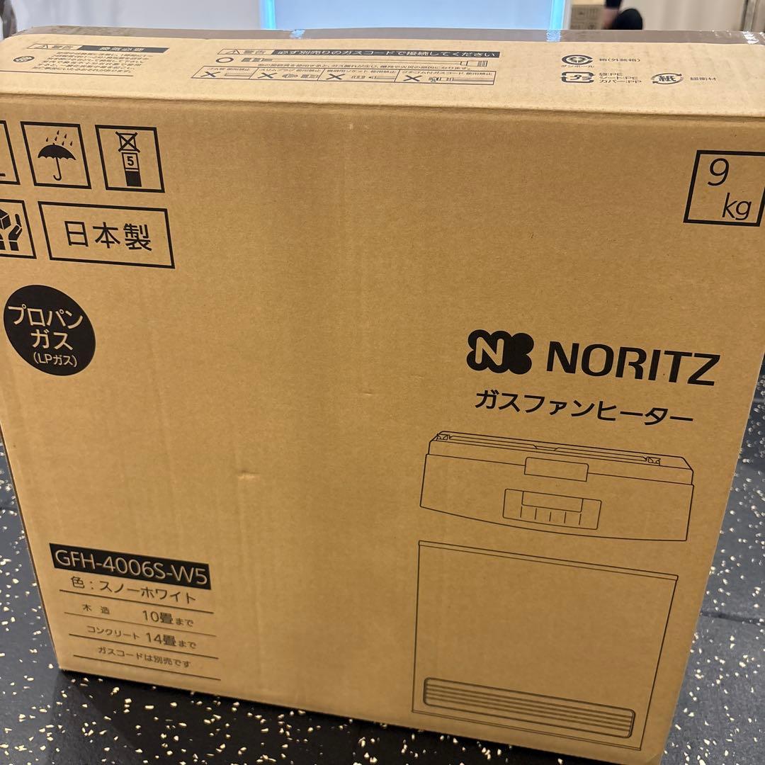 NORITZ ガスファンヒーター GFH-4006S-W5 ガスコード 5m