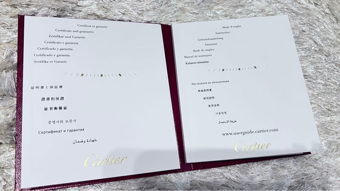 Cartier 時計 ボックスと保証書付き