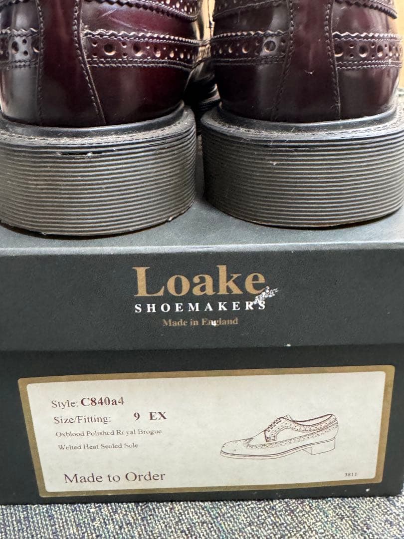 LOAKE × mackdaddy チェスターウイングチップ