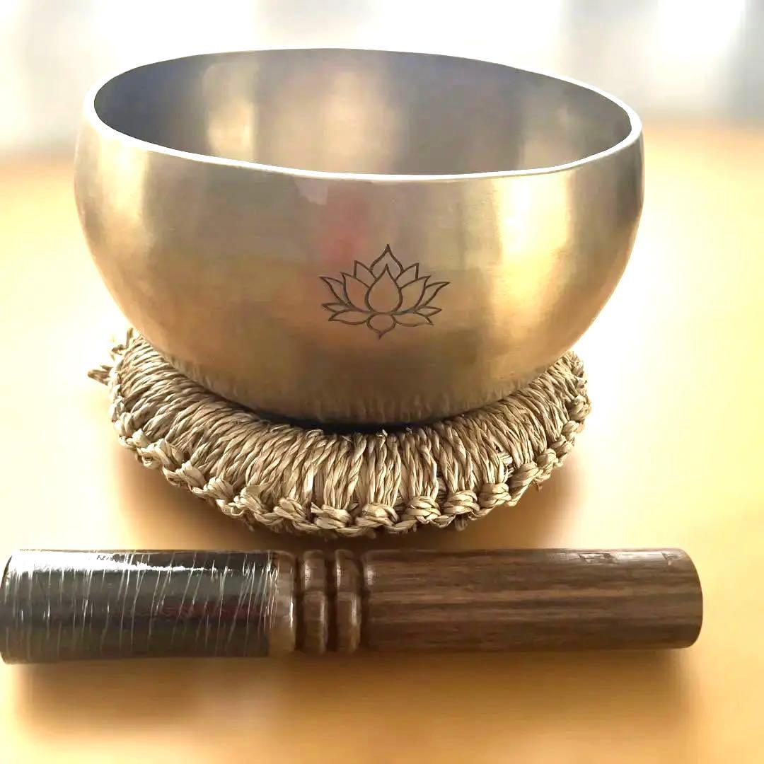 ロータス＆フラワーオブライフ　シンギングボウル　シャキア氏工房