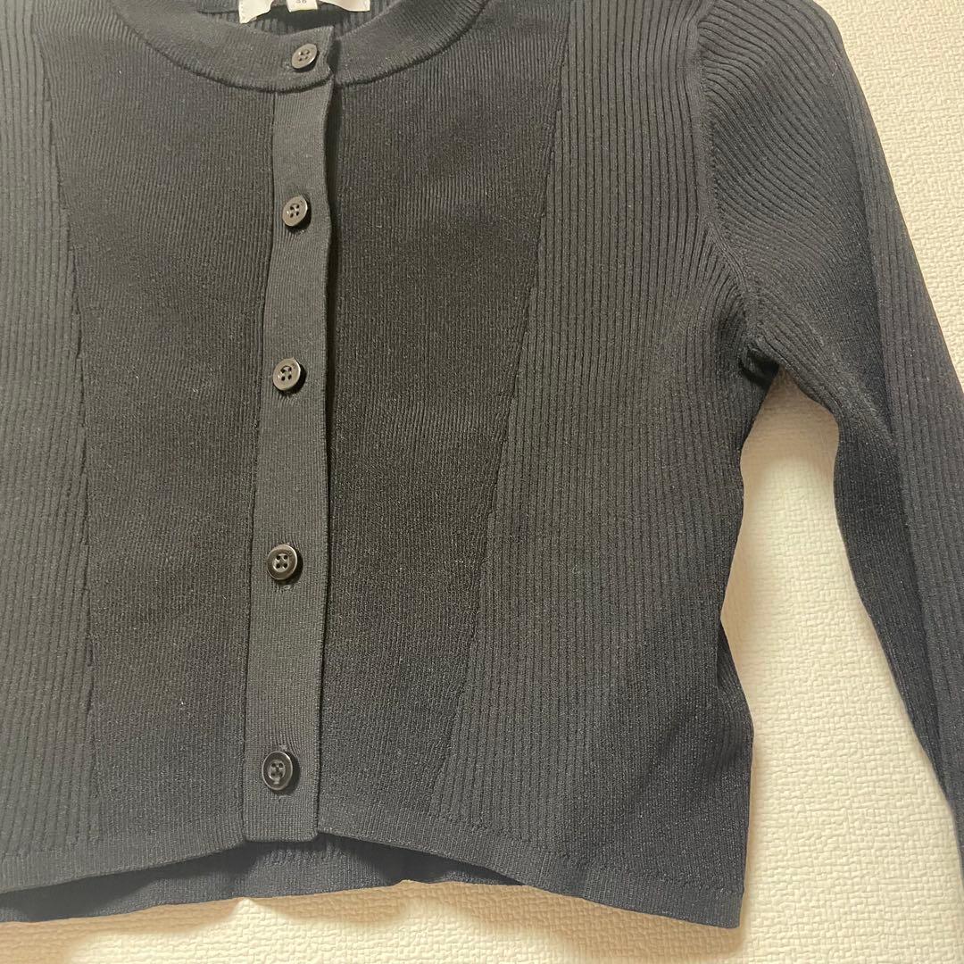 美品！UN3D. アンスリード SHORT KT CD / ショートニットカーデ