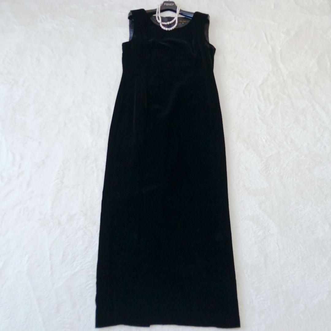 TOKYO SOIR　マザーズドレス　9号　ベロア　セットアップ　シースルー