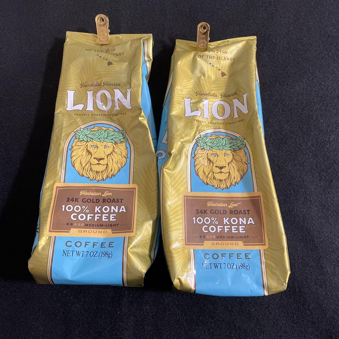 ライオン コナコーヒー 100% 粉タイプ　2袋