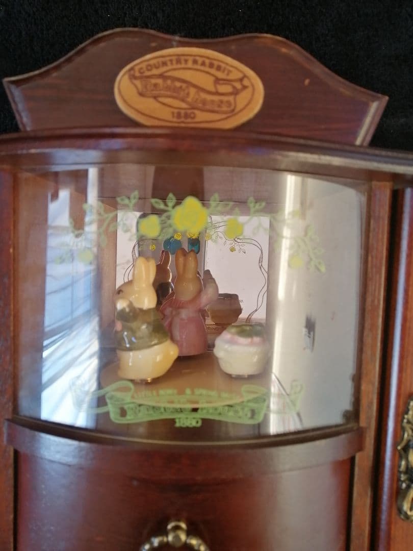 COUNTRY RABBIT ラビットハウス　オルゴール　アクセサリーケース希少
