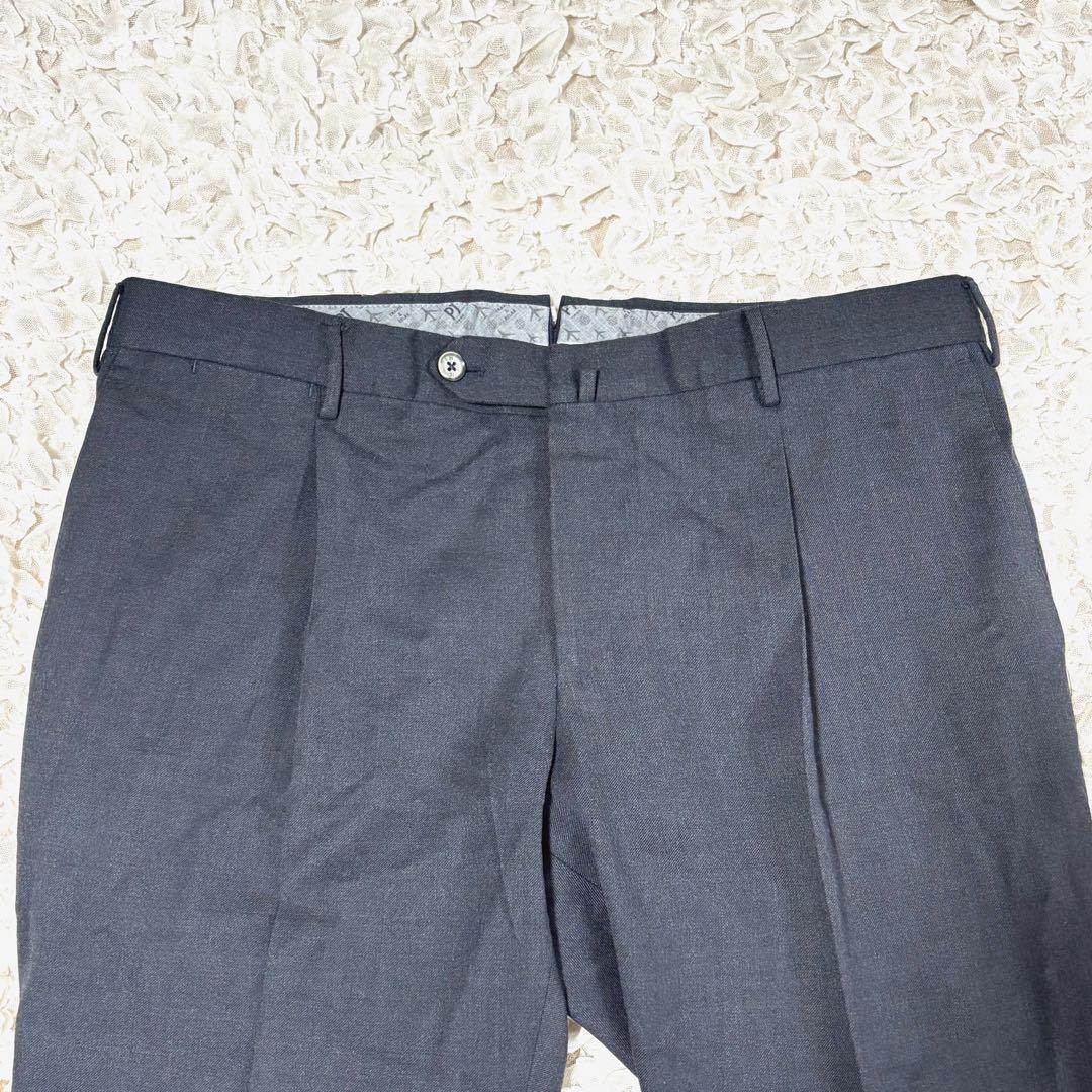 美品 ピーティートリノ スラックス パンツ トラベラー 洗える グレー 52