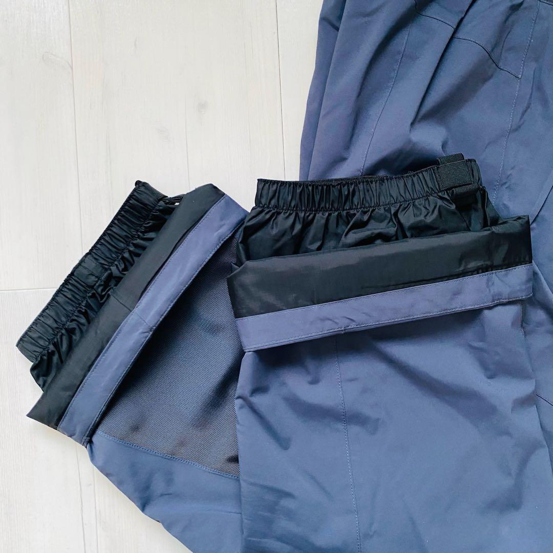 美品　モンベル　パウダーステップ パンツ　ダークグレー　バッグ付き