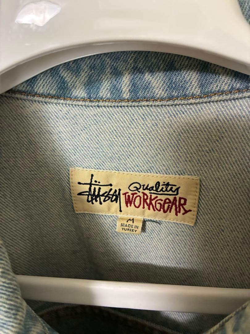 Stussy ステューシーデニムジャケット Mサイズ ライトブルー