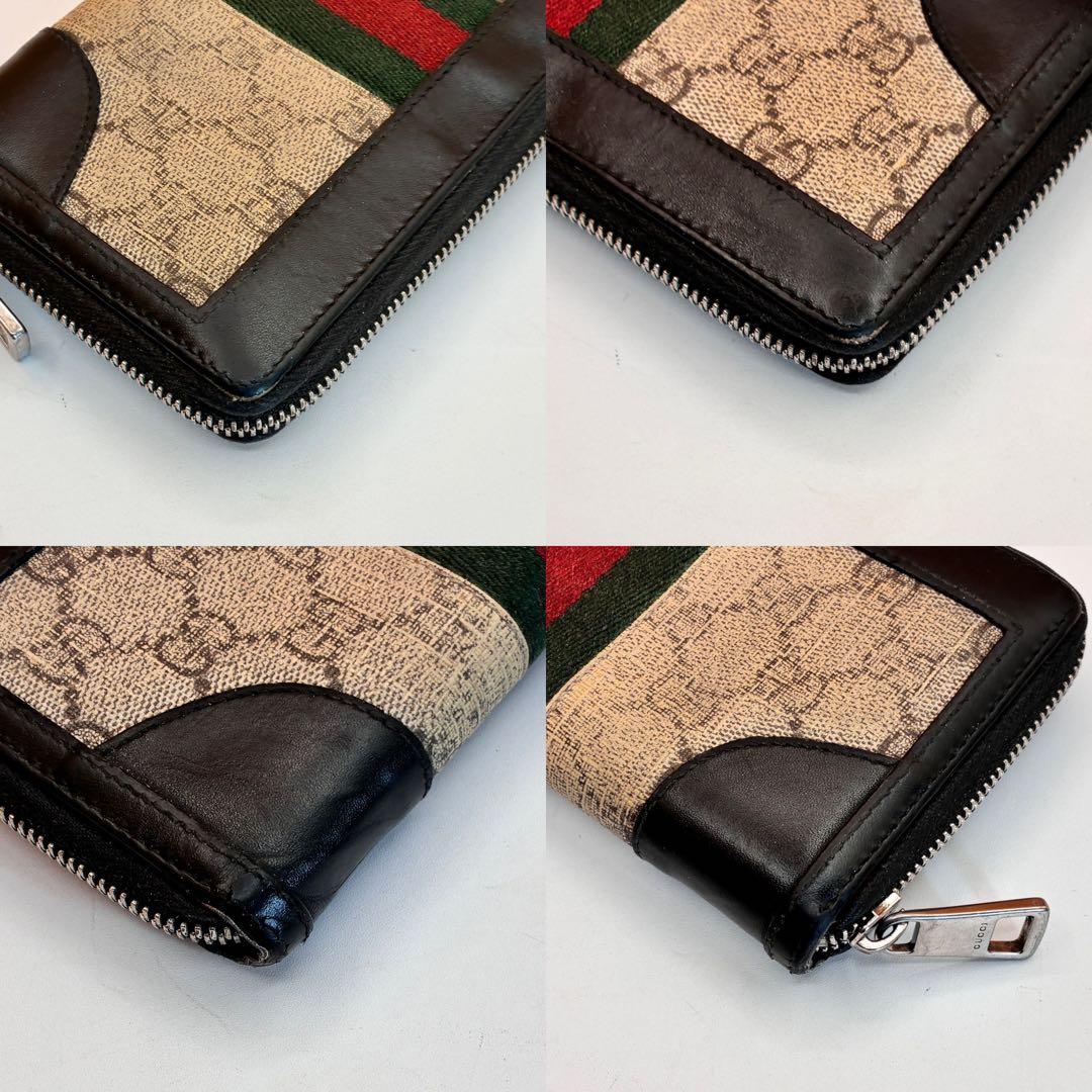 【美品✨】グッチ 長財布 シェリーライン GGスプリーム オフィディア