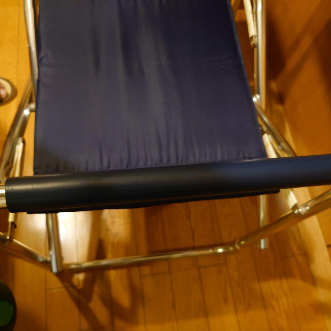 美品！CAPTAINSTAGアウトドアディレクターチェアーサイド御影石調テーブル