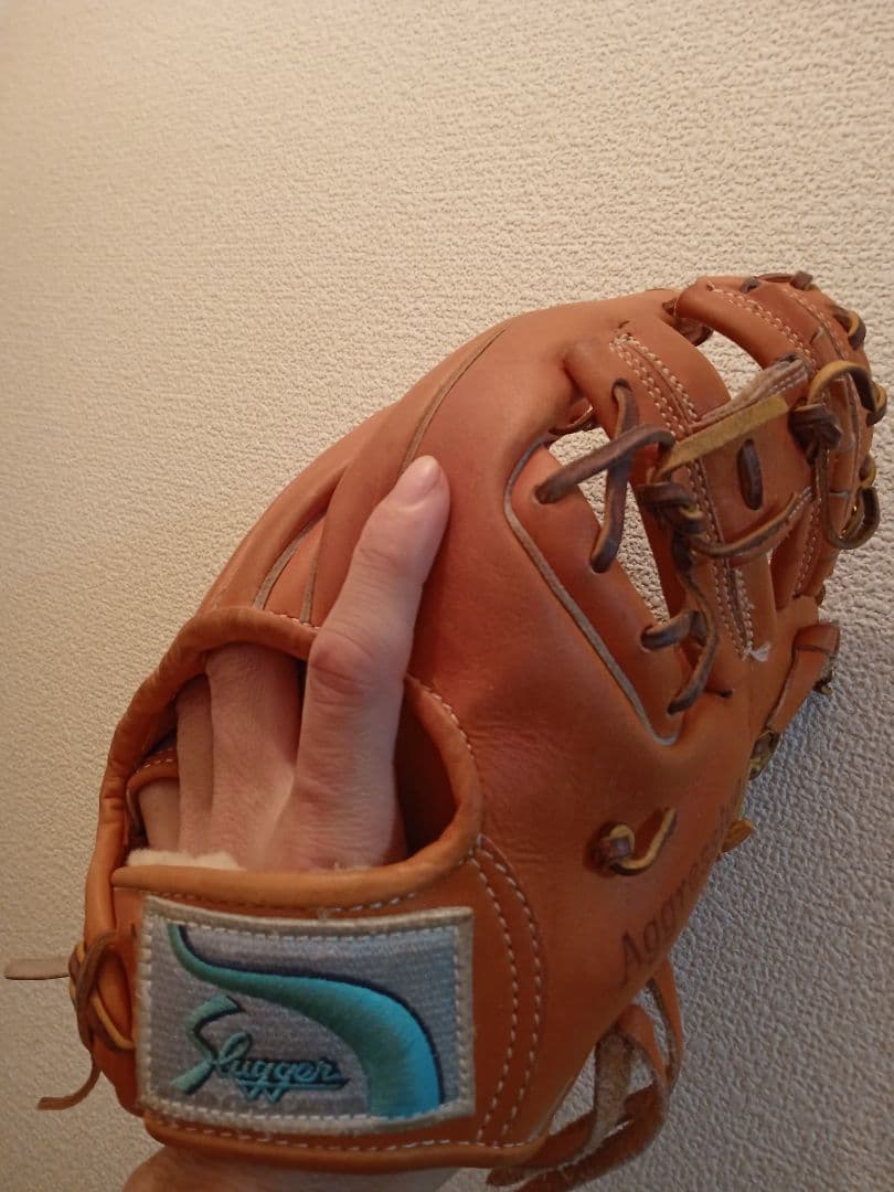 Slugger Aggressive 硬式グローブ オレンジ 大人用