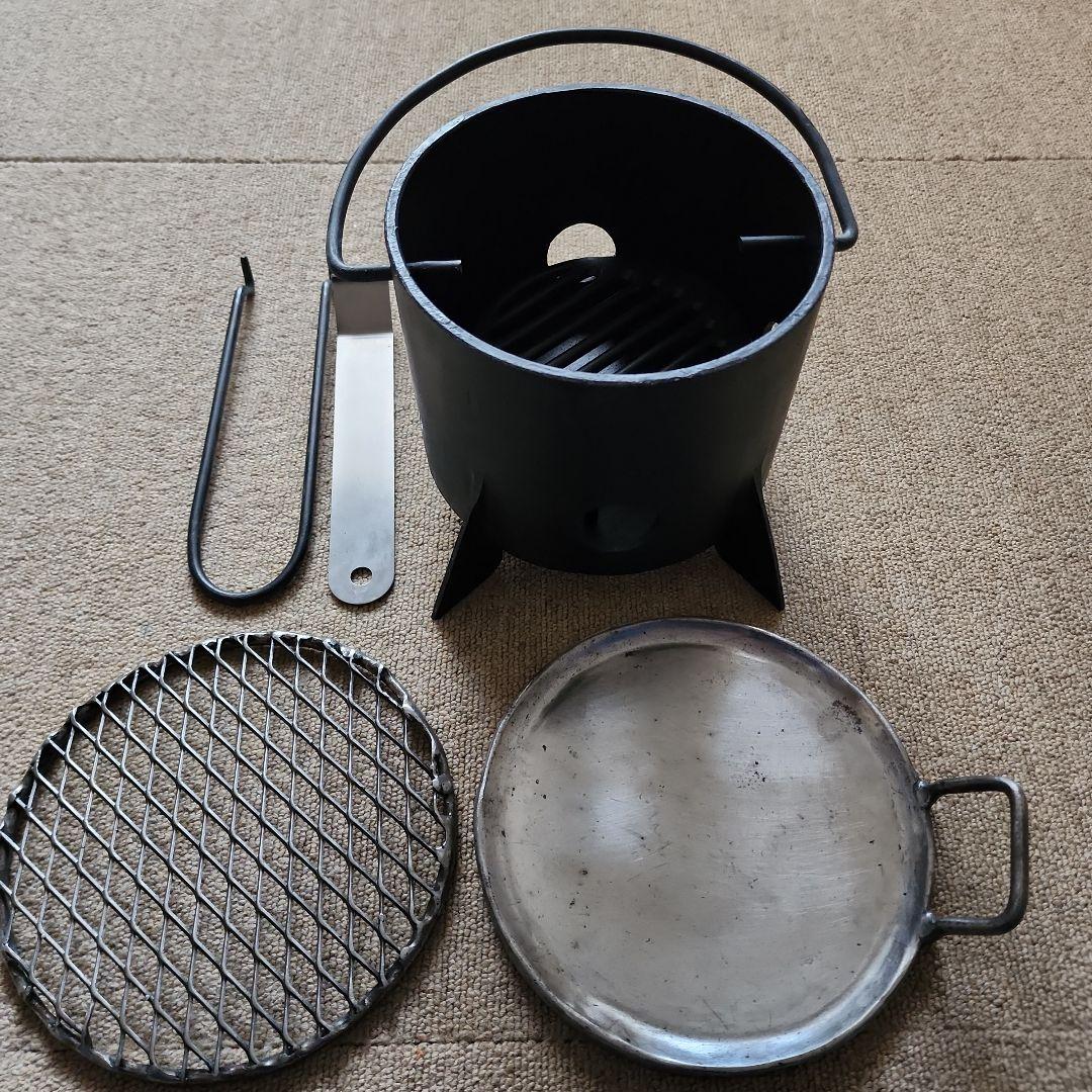 刑務作業製品　鉄管BBQソロ　未使用品