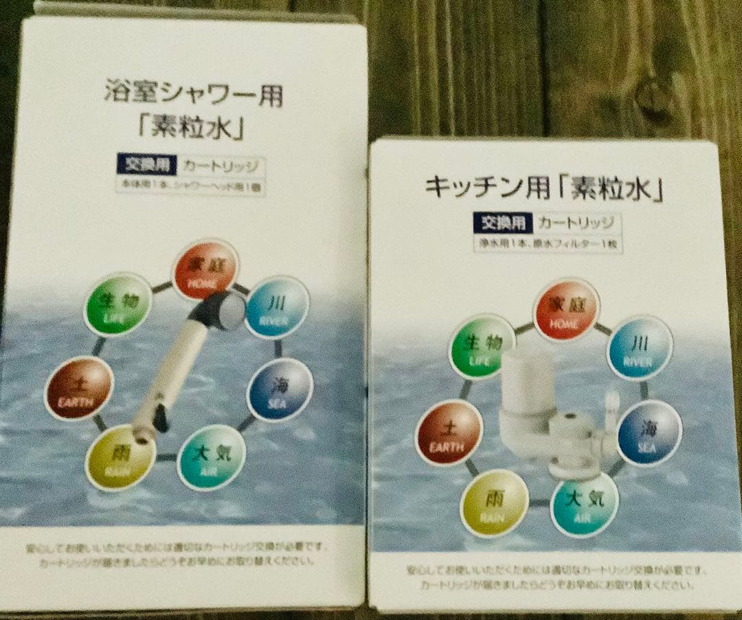 素粒水 カートリッジ2箱【シャワー用とキッチン用】
