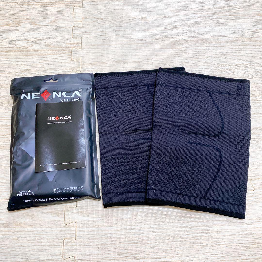 ✨️即購入OK✨️膝サポーター 2枚 ブラック XL スポーツ 両膝 黒