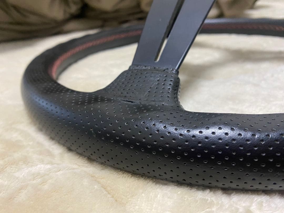 ナルディ NARDI ステアリング ディープ35φ 赤ステッチ