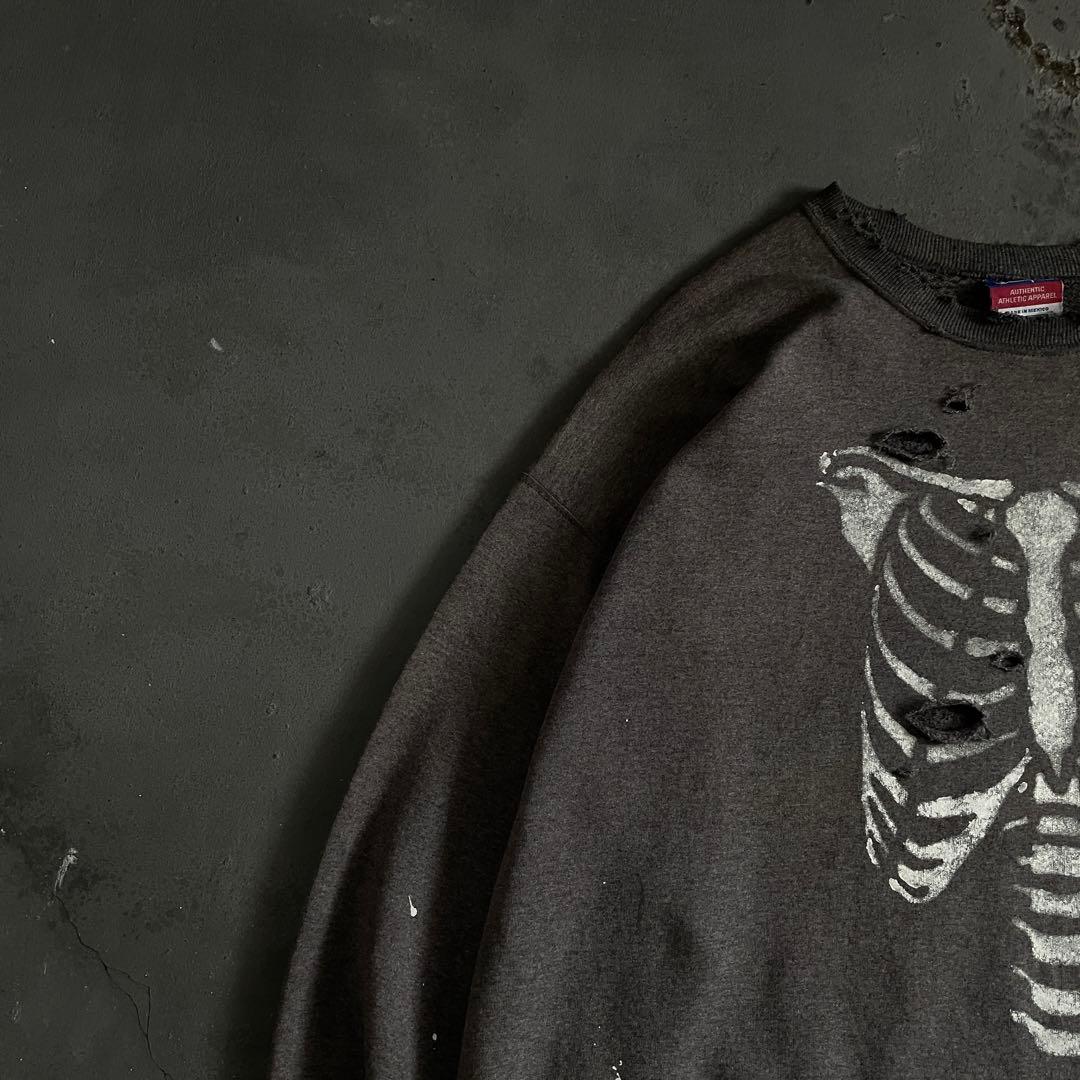 90s born paint“ grange”グレー”XL“boro sweat