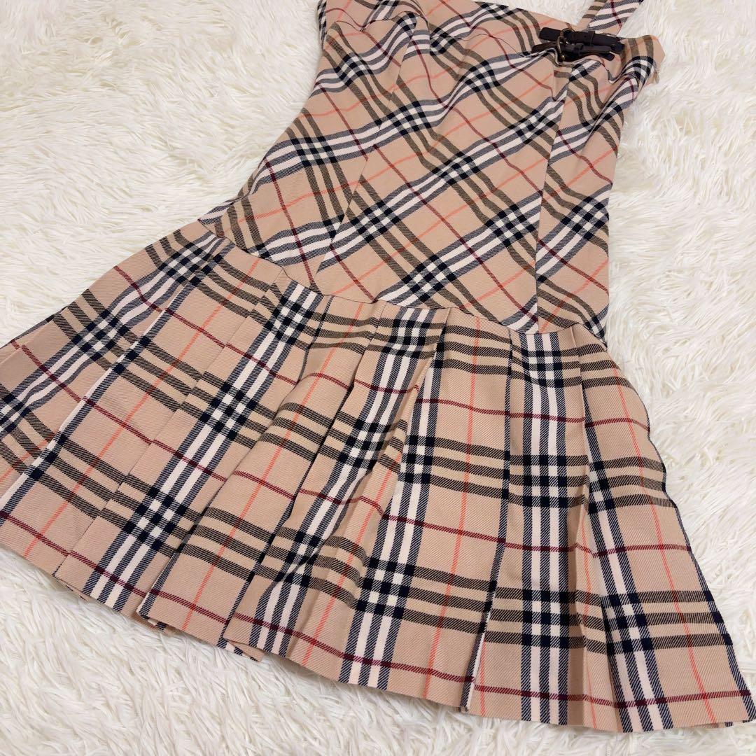 BURBERRY BLUELABEL キャミソール　 プリーツ ワンピース