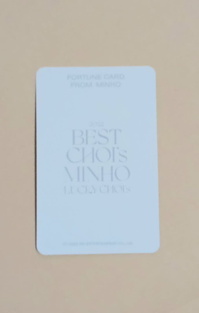SHINee　ミンホ　ミノ　BEST CHOI'S MINHO  フォーチュン
