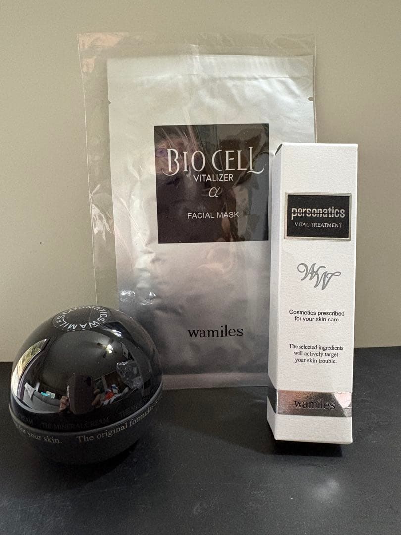 ワミレス　ザ　ミネラルクリーム＆ビオセルバイタライザー マスク1枚