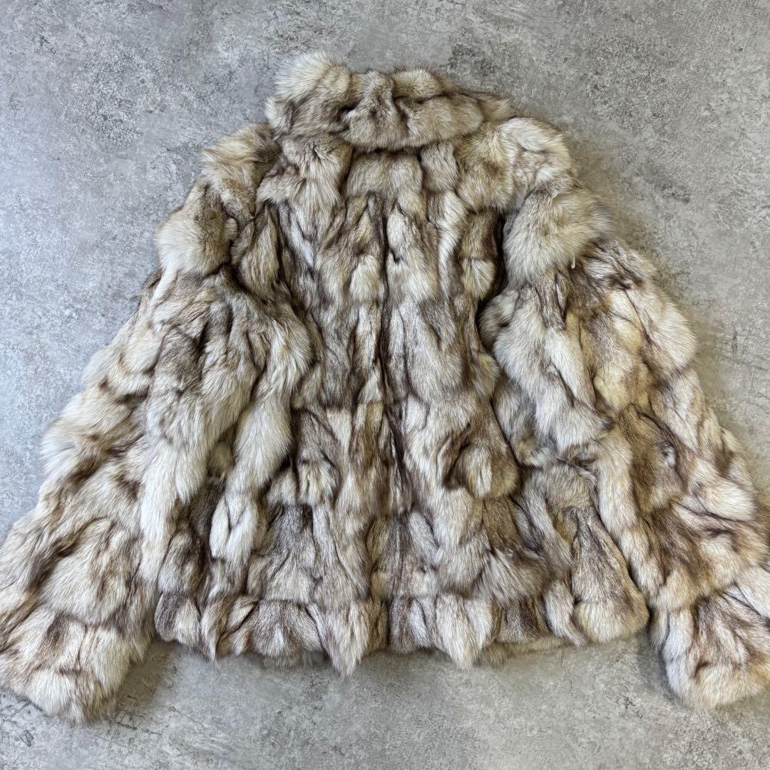 clear クリア ファーコート ブルーフォックス ハーフコート 毛皮 9号