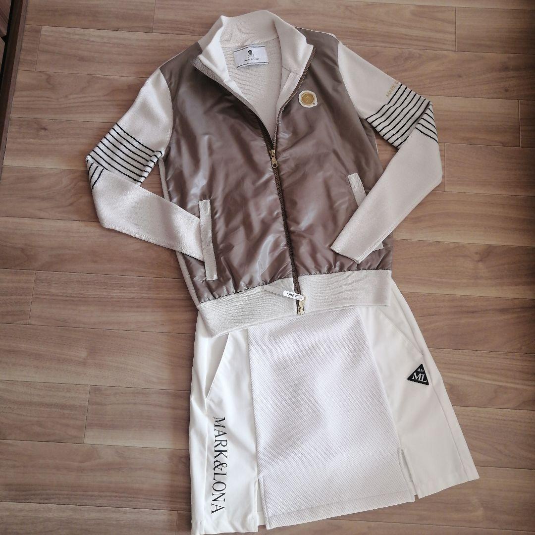 極美品✨️MARK & LONA ジャケット グレー/ホワイト