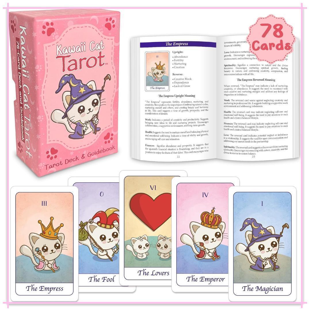 【正規品タロットカード】海外インディーズデッキ✨キュート猫ちゃんキャットタロット