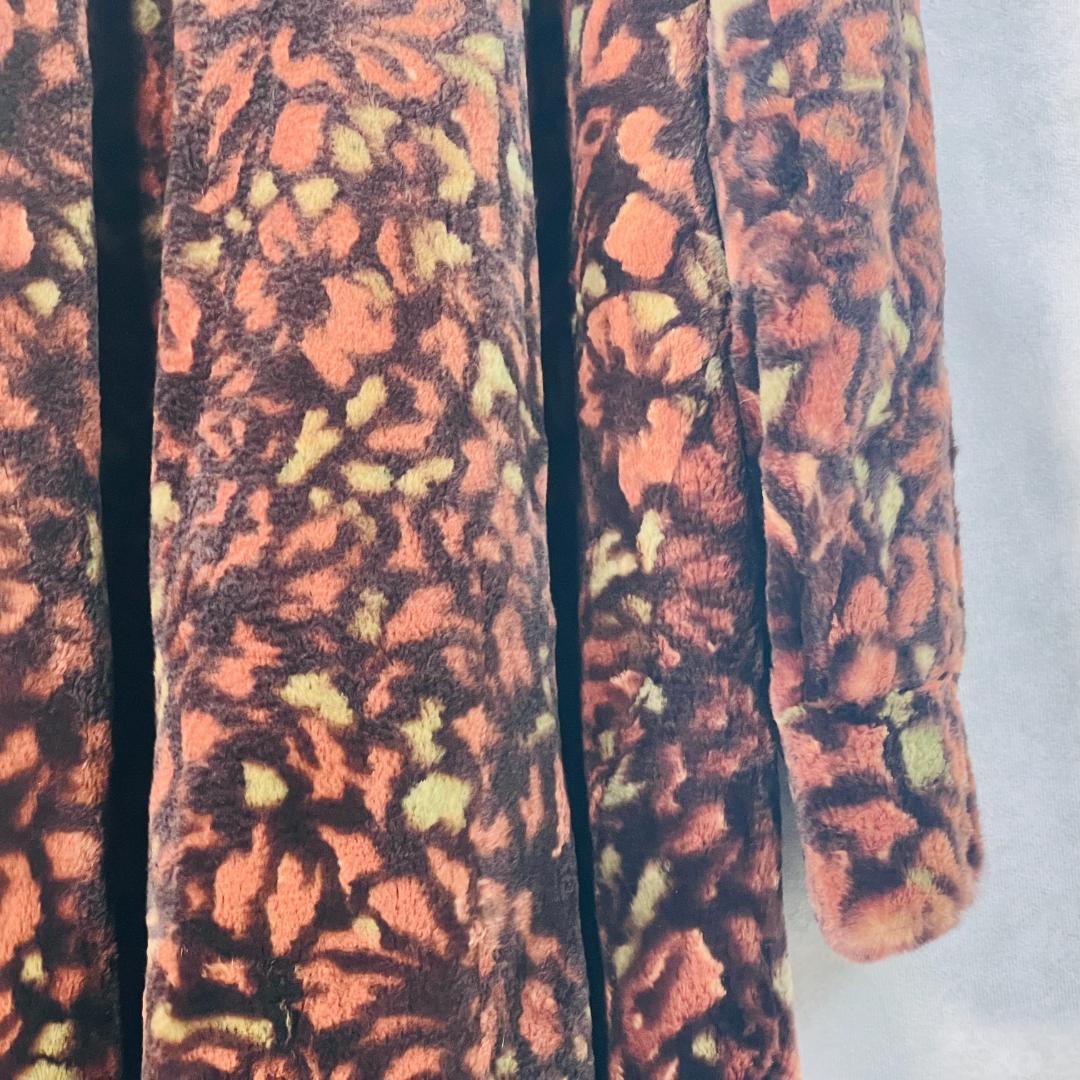 【SAGAMINK】ファーコート シェアードミンク 花柄　総柄 Ｆ 着丈93