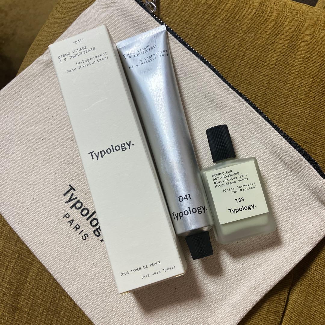 Typology D41 モイスチャライザー 、T33 グリーンカラーコレクター