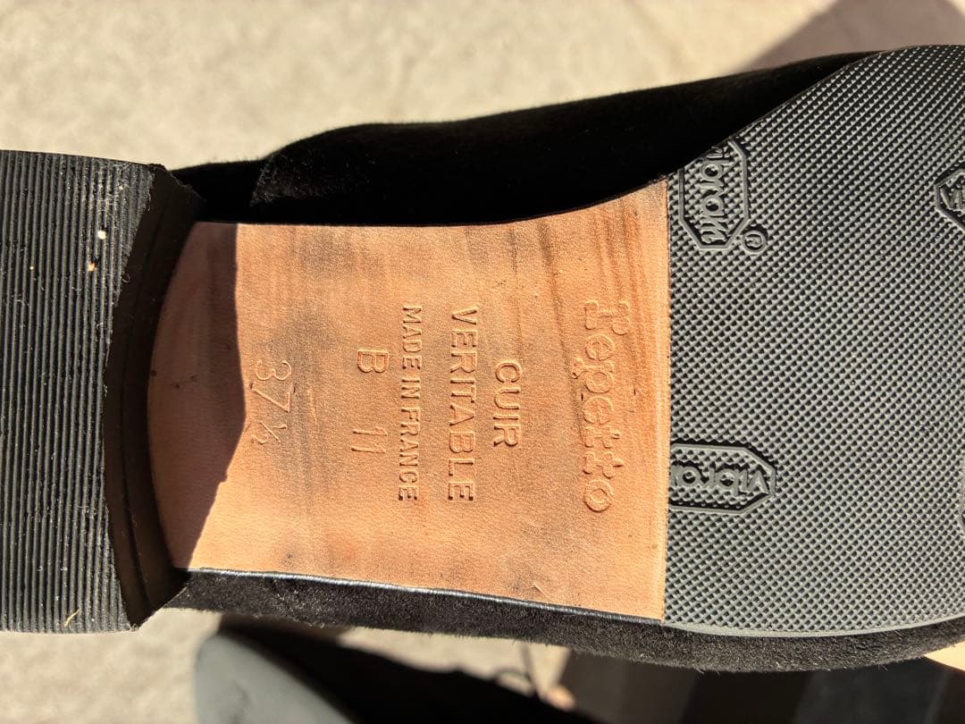 repetto / ZIZI ブラックスエード シューズ　37.5