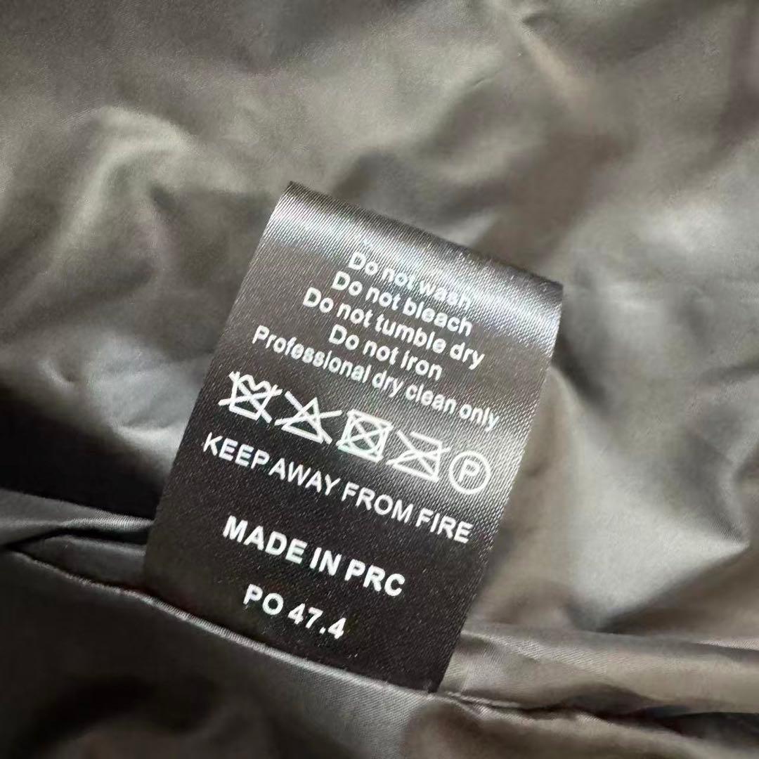 新品 TRAPSTAR 光沢ブラック ダウンジャケット Mサイズ n