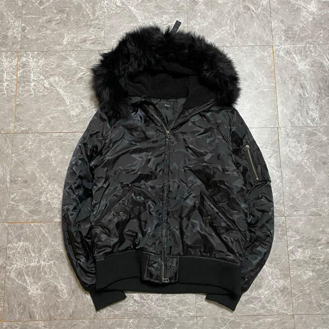 archive 短丈 ファー ミリタリージャケット N-2B 迷彩 y2k 平成