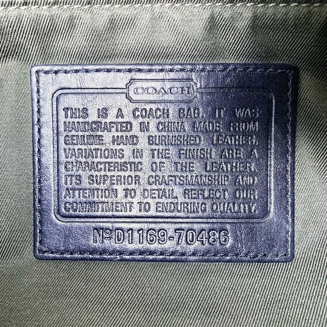 希少 COACH オールドコーチ メンズ メッセンジャーバッグ 本革 A4◎