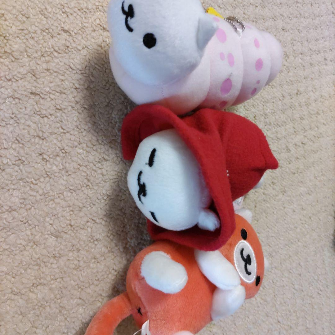 ねこあつめ　　カバンに付けられるぬいぐるみ他