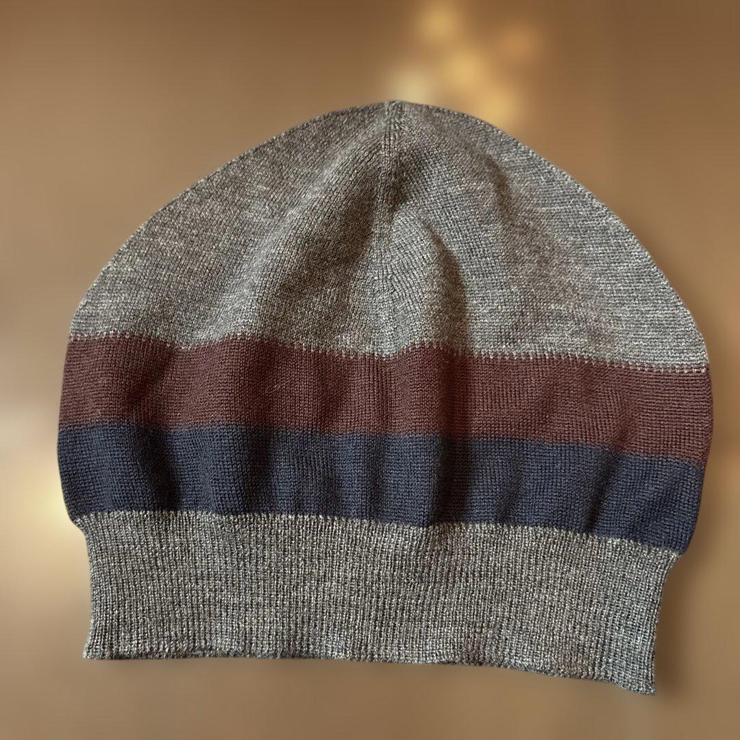 PRADA ニット帽　グレー