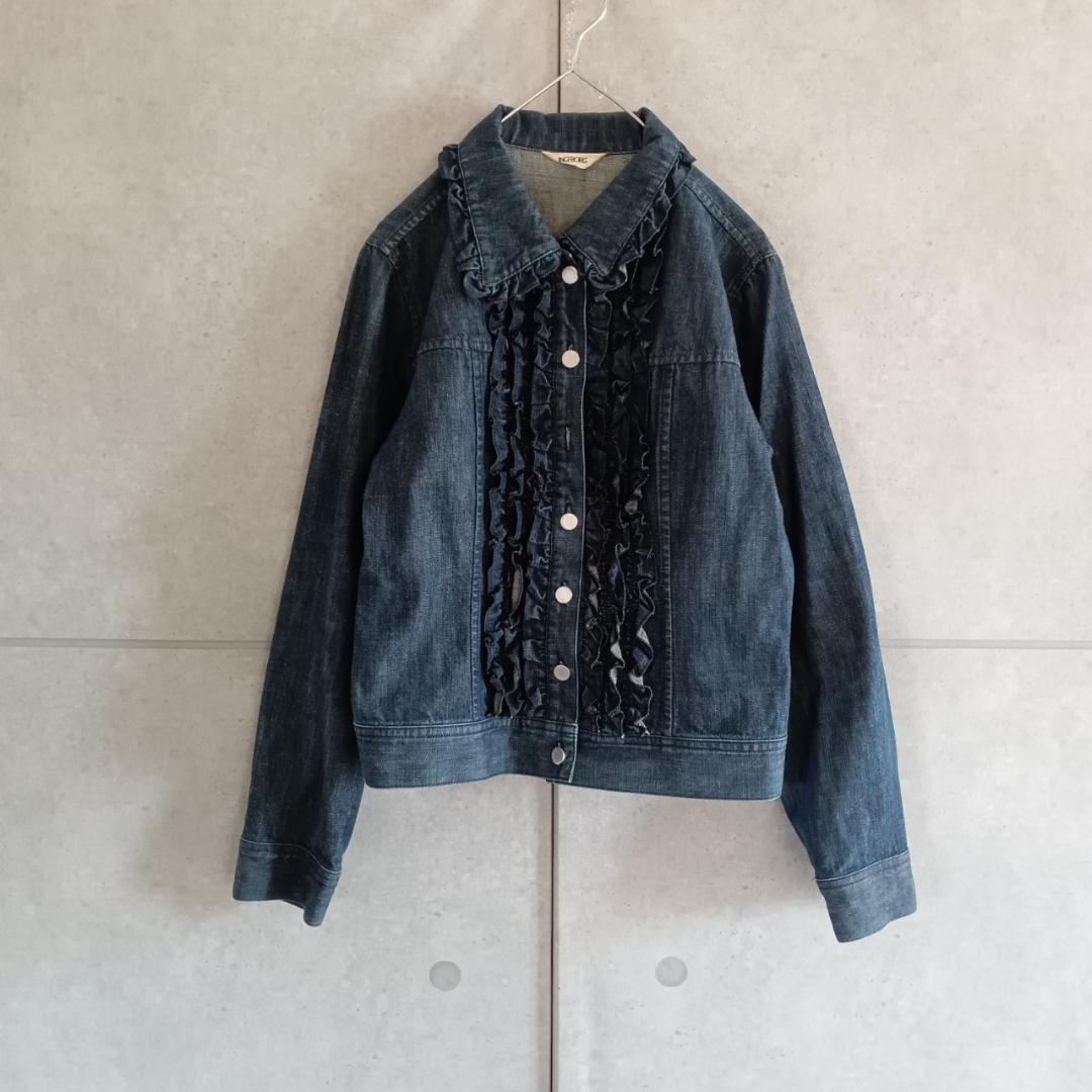 INGEBORG インゲボルグ フリル デニムジャケット　 日本製 X3781