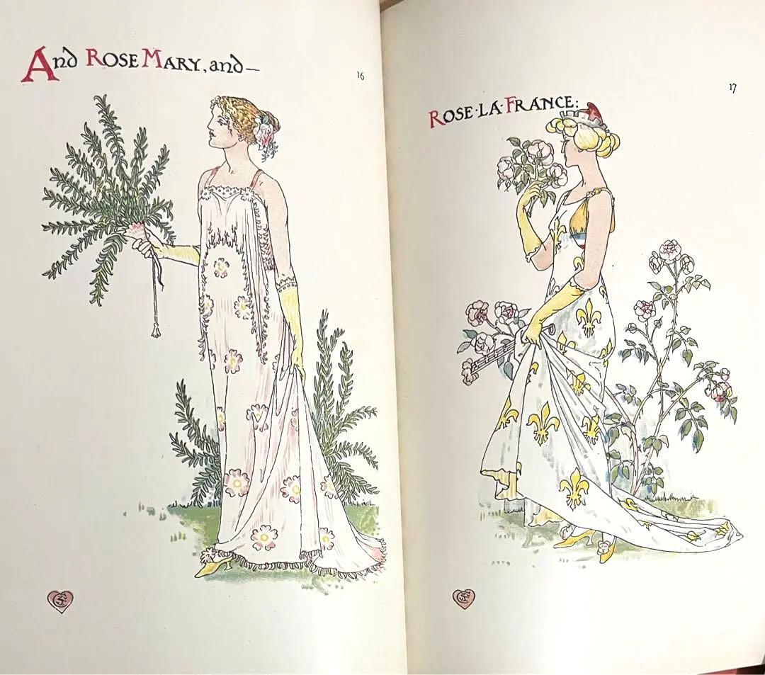 No.218レア 超希少 アンティーク 古書 洋書 絵本 ウォルター・クレイン